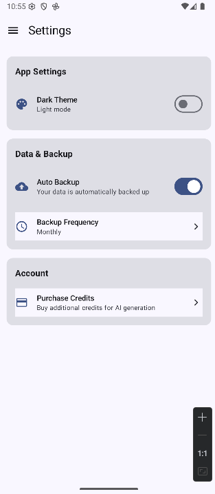 Settings - App Configuration